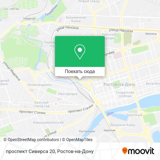 Карта проспект Сиверса 20