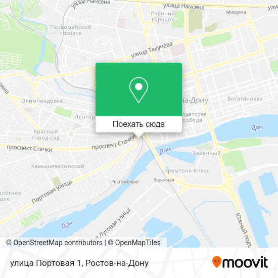 Карта улица Портовая 1