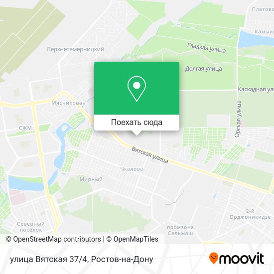 Карта улица Вятская 37/4