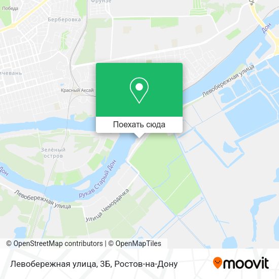 Карта Левобережная улица, 3Б