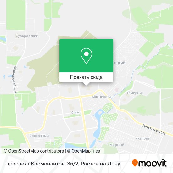 Карта проспект Космонавтов, 36/2