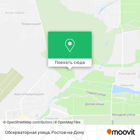 Карта Обсерваторная улица