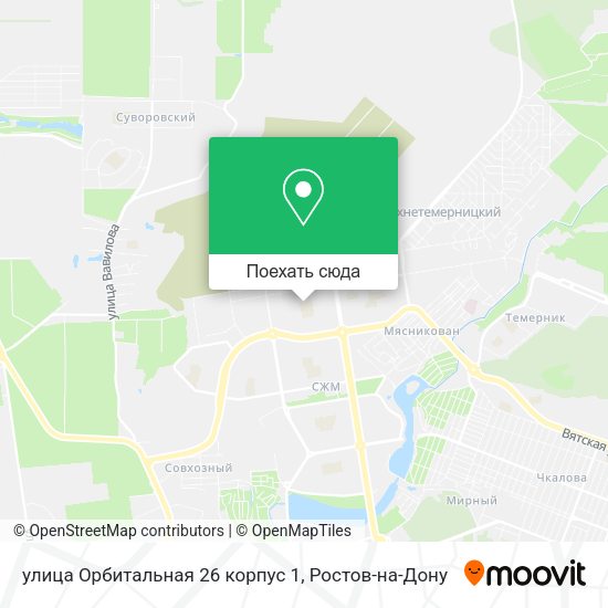 Карта улица Орбитальная 26 корпус 1