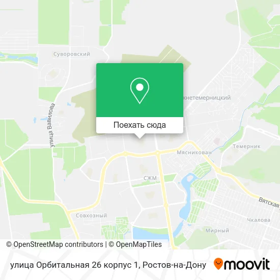 Карта улица Орбитальная 26 корпус 1