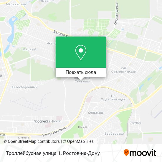 Карта Троллейбусная улица 1