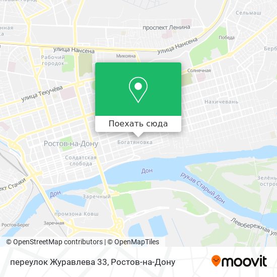 Карта переулок Журавлева 33
