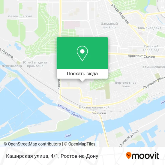 Карта Каширская улица, 4/1