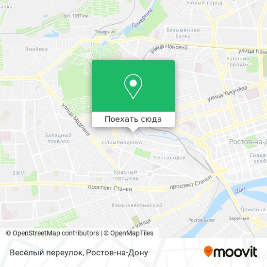 Карта Весёлый переулок
