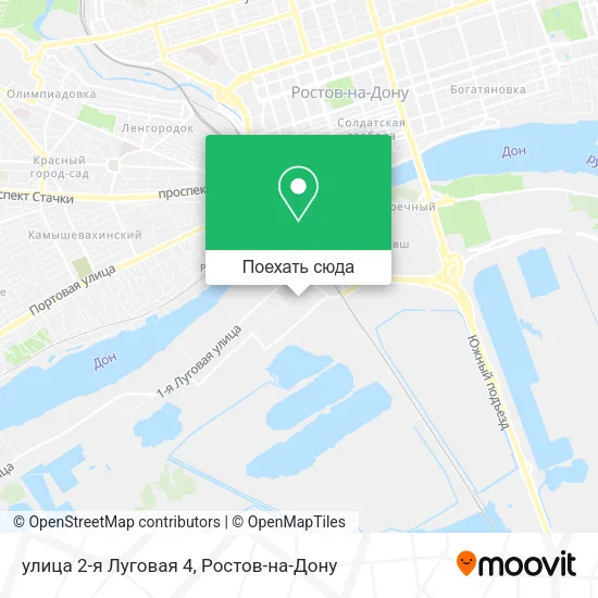 Карта улица 2-я Луговая 4