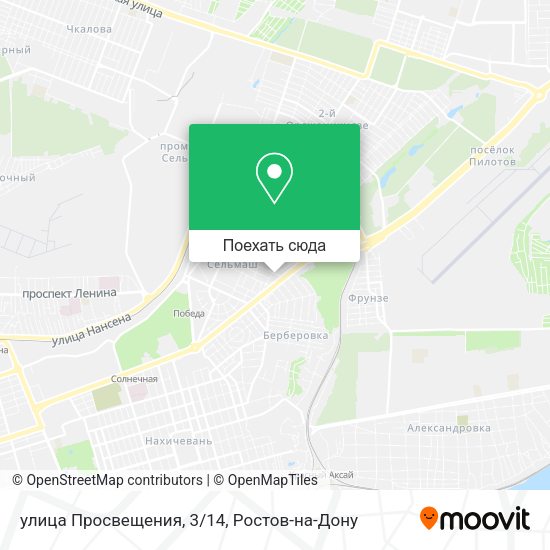 Карта улица Просвещения, 3/14