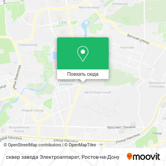Карта сквер завода Электроаппарат