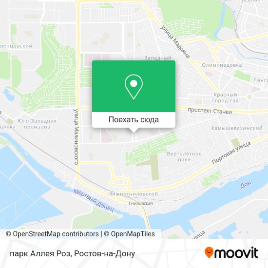 Карта парк Аллея Роз