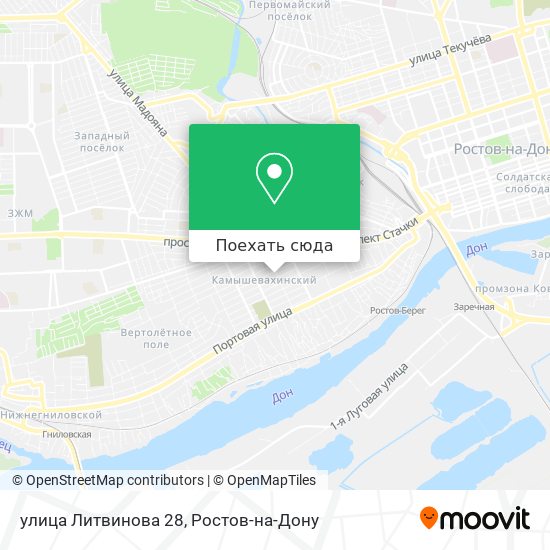 Карта улица Литвинова 28