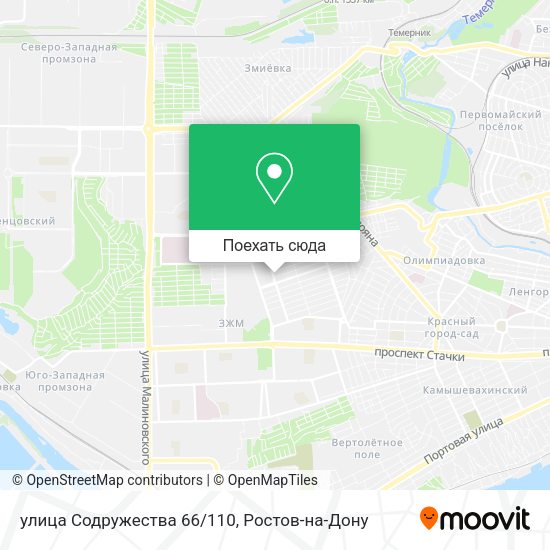 Карта улица Содружества 66/110