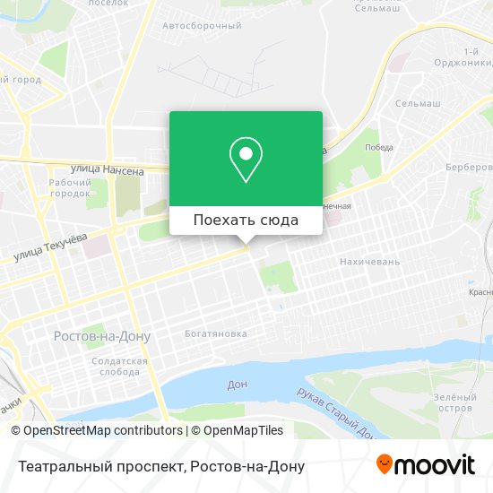 Карта Театральный проспект