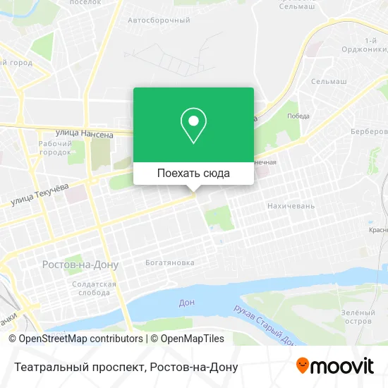Карта Театральный проспект