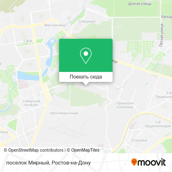 Карта поселок Мирный
