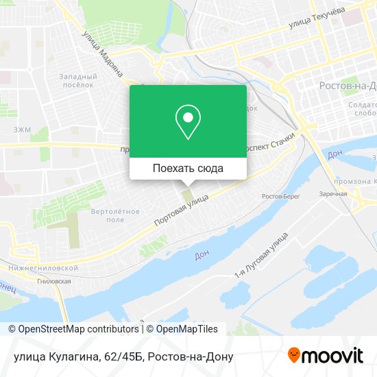 Карта улица Кулагина, 62/45Б
