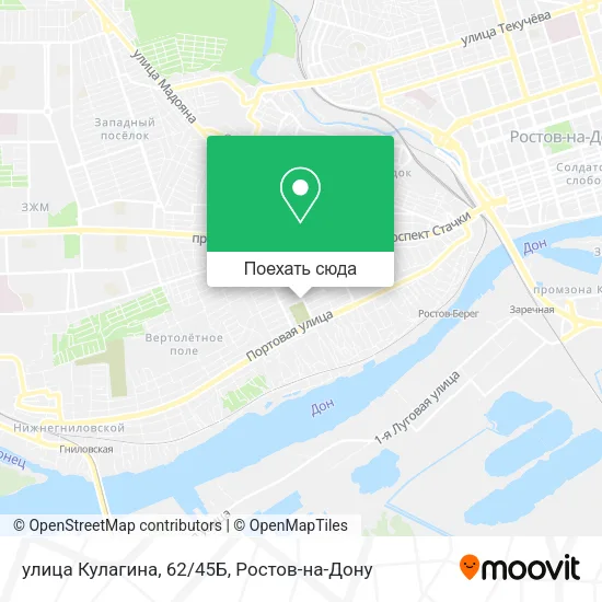 Карта улица Кулагина, 62/45Б