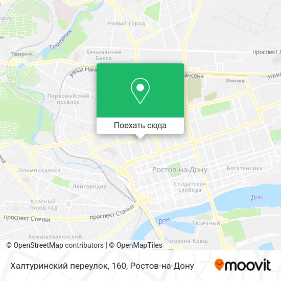 Карта Халтуринский переулок, 160