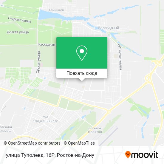 Карта улица Туполева, 16Р