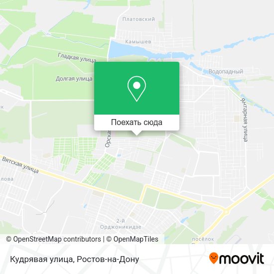 Карта Кудрявая улица