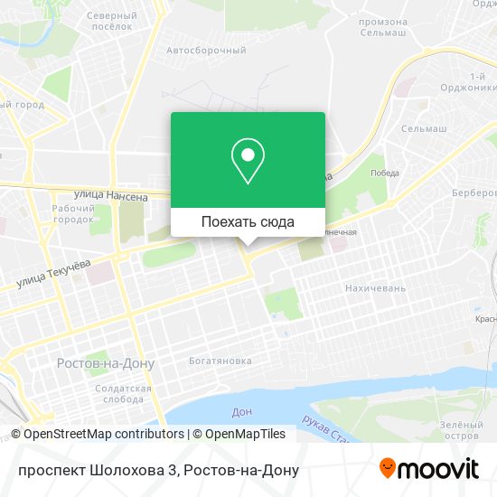 Карта проспект Шолохова 3