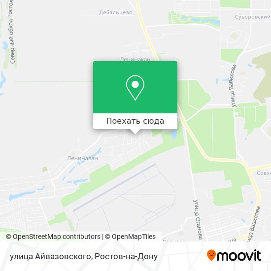 Карта улица Айвазовского
