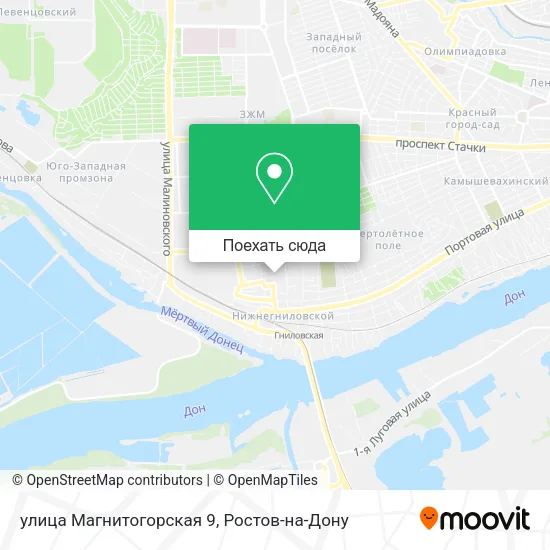 Карта улица Магнитогорская 9