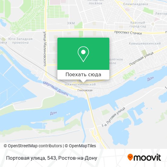 Карта Портовая улица, 543