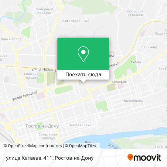 Карта улица Катаева, 411