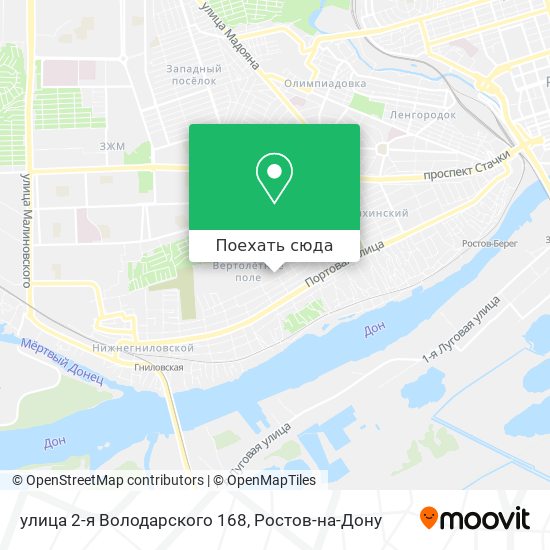 Карта улица 2-я Володарского 168