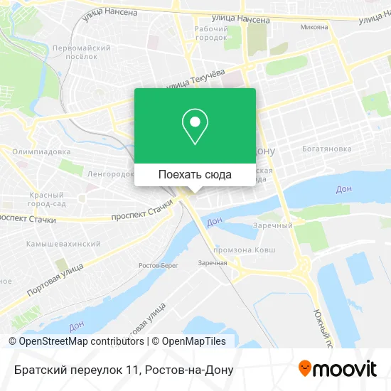 Карта Братский переулок 11