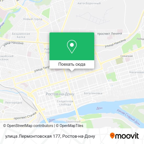 Карта улица Лермонтовская 177