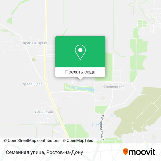 Карта Семейная улица