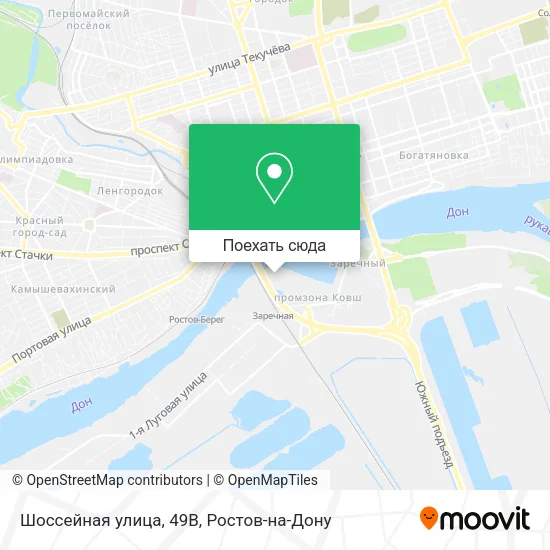 Карта Шоссейная улица, 49В