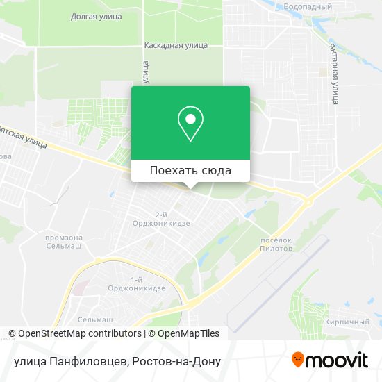 Карта улица Панфиловцев