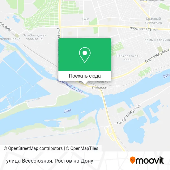 Карта улица Всесоюзная