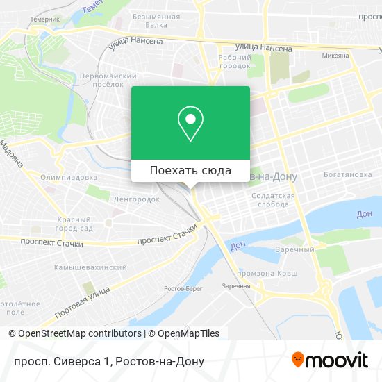 Карта просп. Сиверса 1