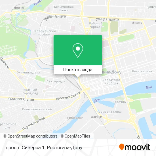Карта просп. Сиверса 1