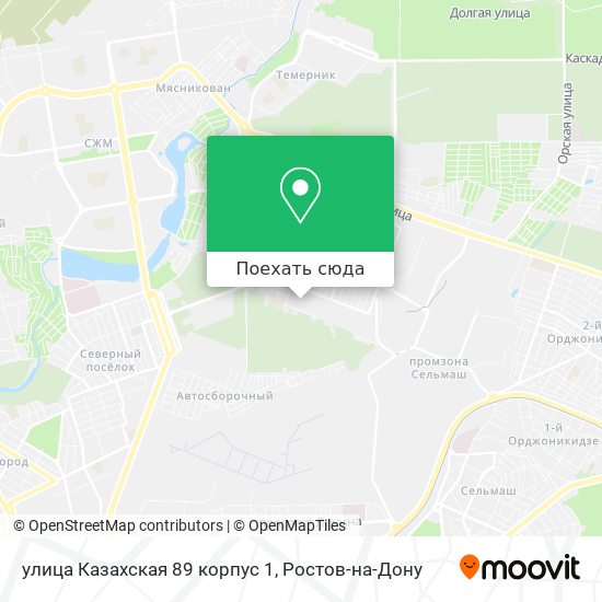 Карта улица Казахская 89 корпус 1