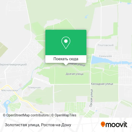 Карта Золотистая улица
