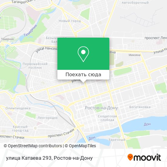 Карта улица Катаева 293