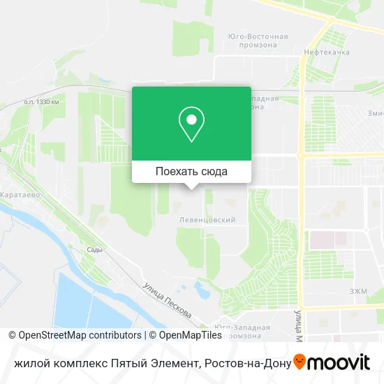 Карта жилой комплекс Пятый Элемент