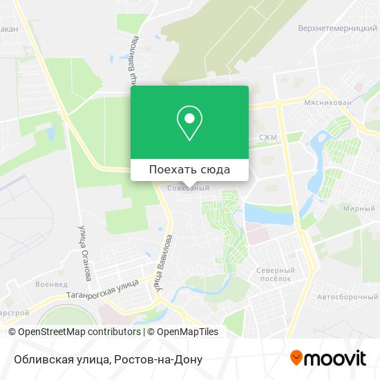 Карта Обливская улица