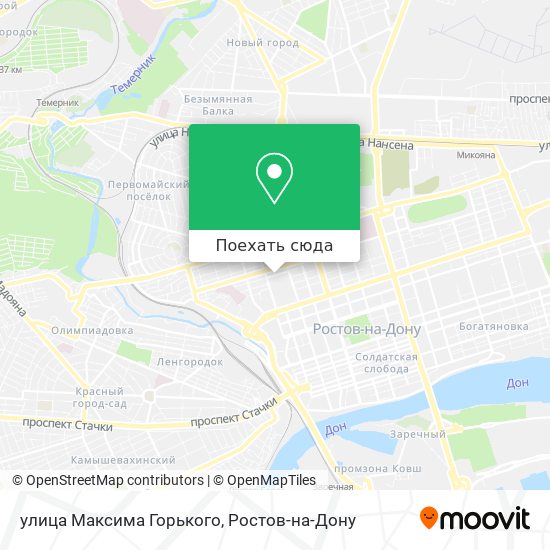 Карта улица Максима Горького