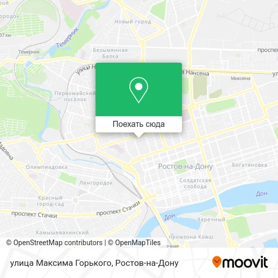 Карта улица Максима Горького