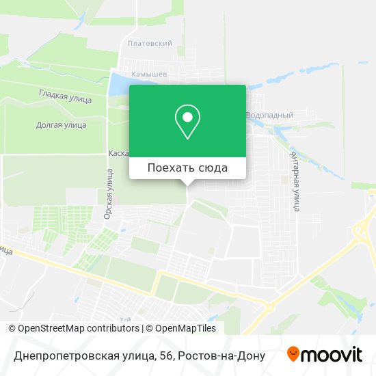 Карта Днепропетровская улица, 56