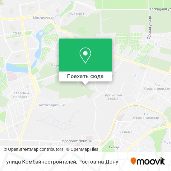 Карта улица Комбайностроителей