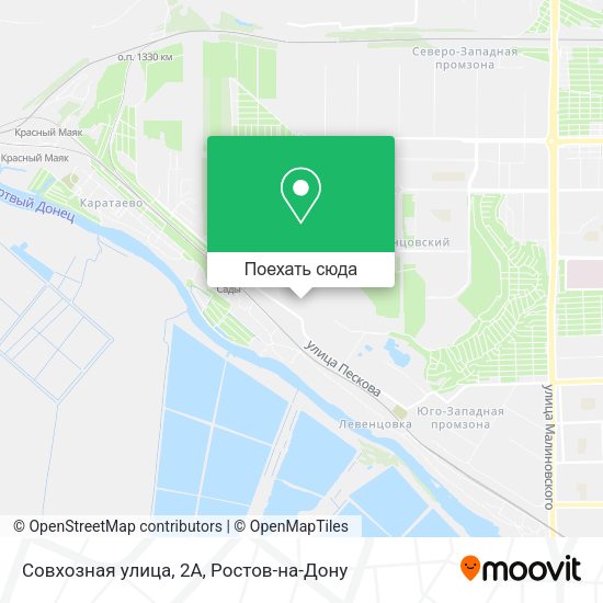Карта Совхозная улица, 2А
